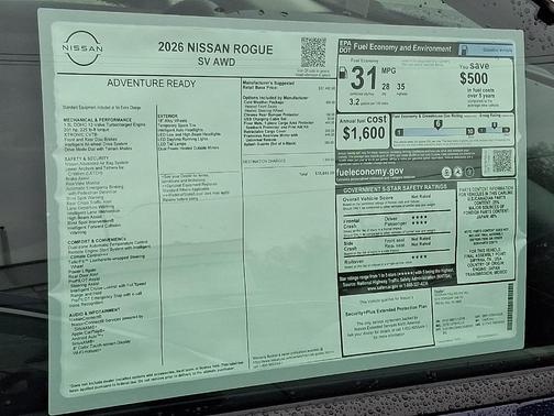 2026 Nissan Rogue SV