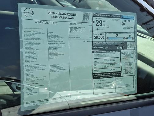 2026 Nissan Rogue Rock Creek