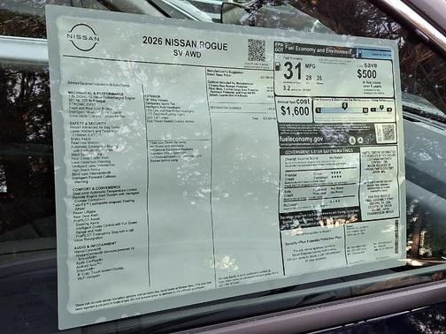 2026 Nissan Rogue SV