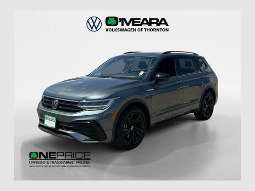 Platinum Gray Metallic 2023 Volkswagen Tiguan 2.0T SE R-Line Black 4MOTION