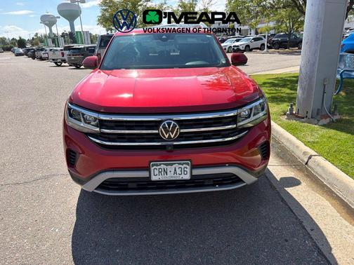 Red Metallic 2021 Volkswagen Atlas 3.6L SEL Premium