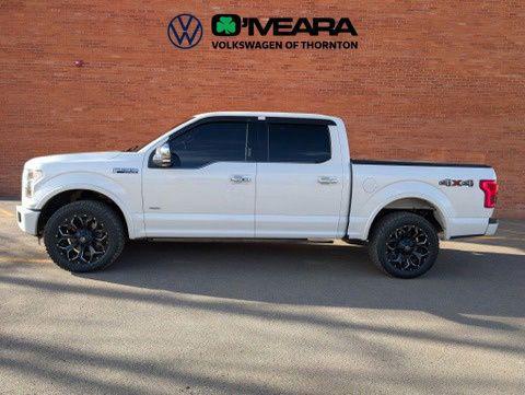 White Platinum Metallic Tri-Coat 2015 Ford F-150 Platinum