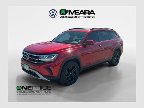 Aurora Red Metallic 2023 Volkswagen Atlas 3.6L SE w/Technology