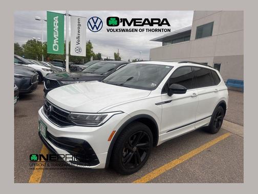 Opal White Pearl 2024 Volkswagen Tiguan 2.0T SE R-Line Black 4MOTION