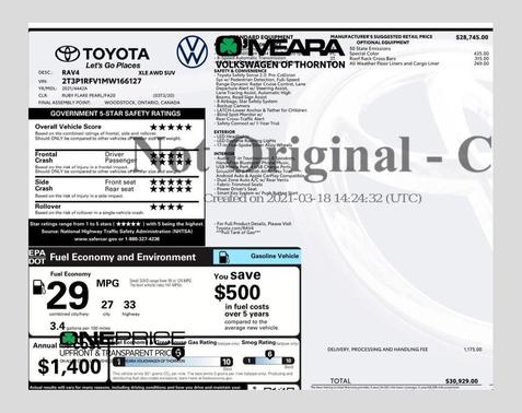 2021 Toyota RAV4 XLE