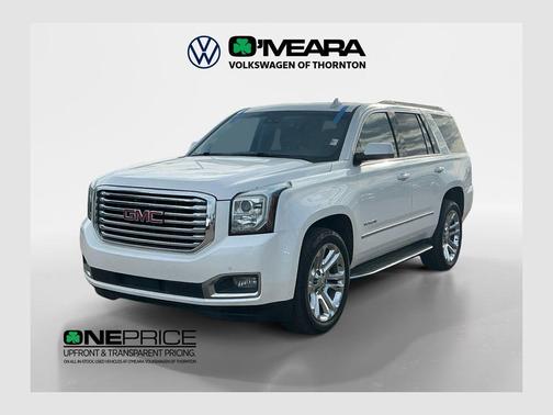 White Frost Tricoat 2018 GMC Yukon SLT