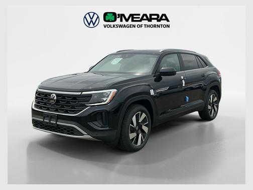 Deep Black Pearl 2026 Volkswagen Atlas Cross Sport 2.0T SE w/Technology