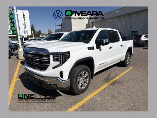 Summit White 2025 GMC Sierra 1500 SLT