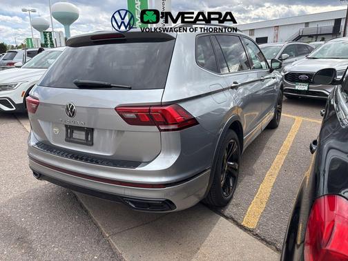 Silver Metallic 2023 Volkswagen Tiguan 2.0T SE R-Line Black