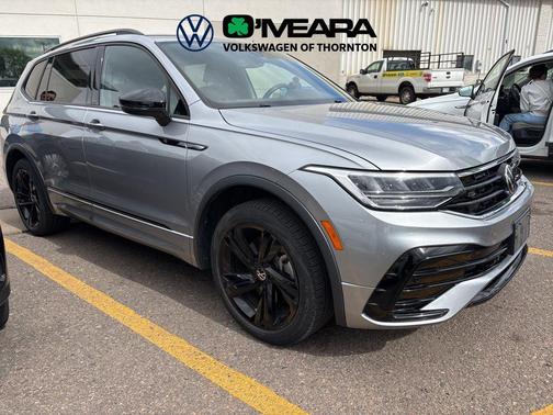 Silver Metallic 2023 Volkswagen Tiguan 2.0T SE R-Line Black