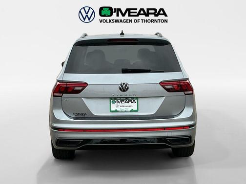 Silver Metallic 2023 Volkswagen Tiguan 2.0T SE R-Line Black