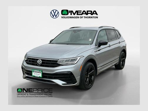 Silver Metallic 2023 Volkswagen Tiguan 2.0T SE R-Line Black