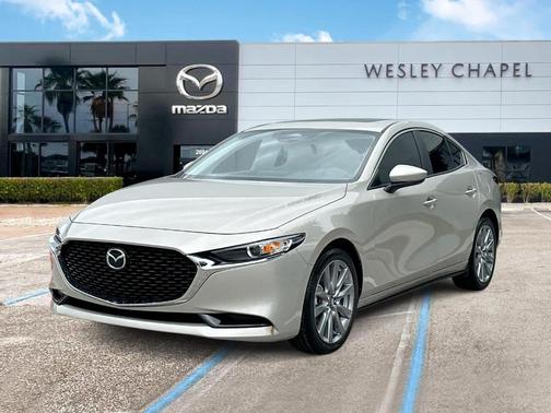 Platinum Quartz Metallic 2026 Mazda Mazda3 FWD w/Preferred Package