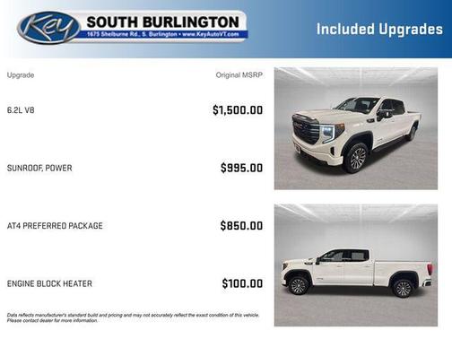 Summit White 2023 GMC Sierra 1500 AT4