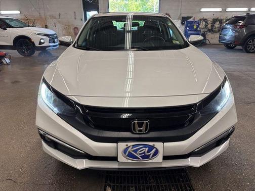 White 2019 Honda Civic EX
