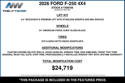 Avalanche 2026 Ford F-250 Platinum