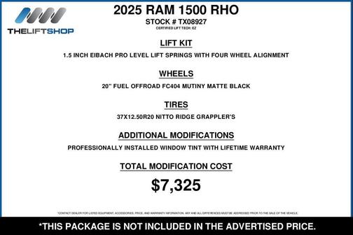 2025 RAM 1500 RHO Crew Cab 4x4 5'7' Box