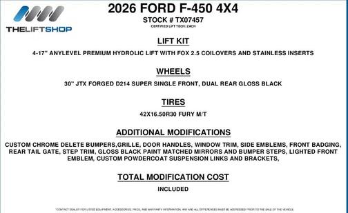 2026 Ford F-450 Lariat