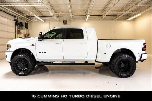Bright White Clearcoat 2024 RAM 3500 Laramie Mega Cab 4x4 6'4' Box