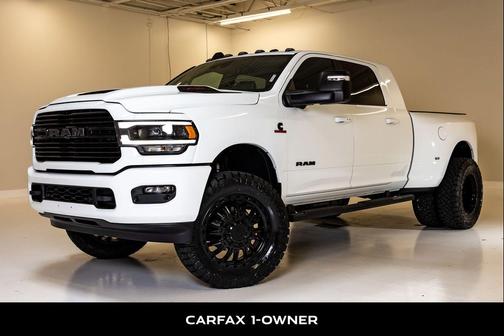 Bright White Clearcoat 2024 RAM 3500 Laramie Mega Cab 4x4 6'4' Box