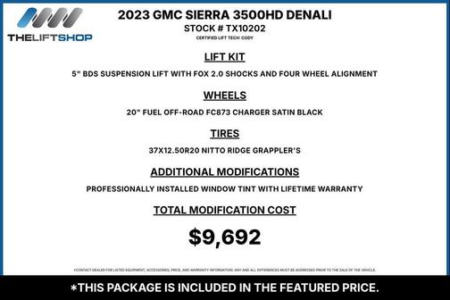 Onyx Black 2023 GMC Sierra 3500 Denali