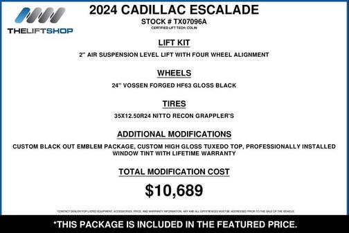 Crystal White Tricoat 2024 Cadillac Escalade Sport Platinum