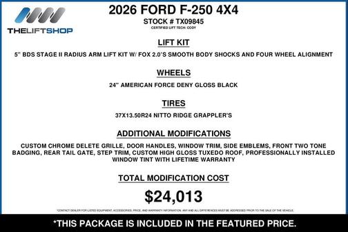 Avalanche 2026 Ford F-250 Platinum