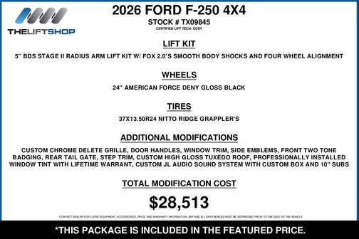 Avalanche 2026 Ford F-250 Platinum