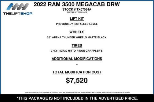 2022 RAM 3500 Laramie Mega Cab 4x4 6'4' Box