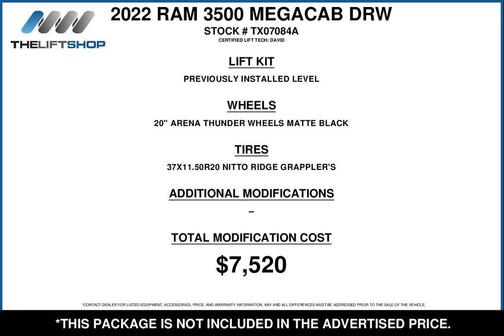 2022 RAM 3500 Laramie Mega Cab 4x4 6'4' Box