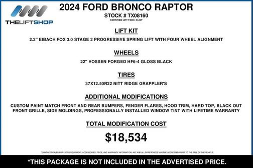 2024 Ford Bronco Raptor