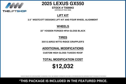 Eminent White Pearl 2025 Lexus GX 550 Premium+