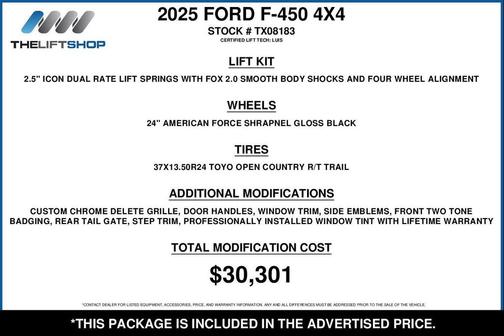 Glacier Gray Metallic TriCoat 2025 Ford F-450 Platinum