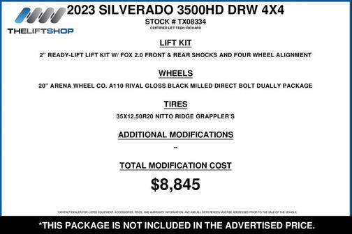 Summit White 2023 Chevrolet Silverado 3500 LTZ