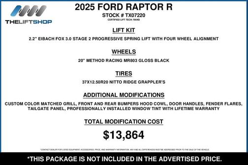 2025 Ford F-150 Raptor R