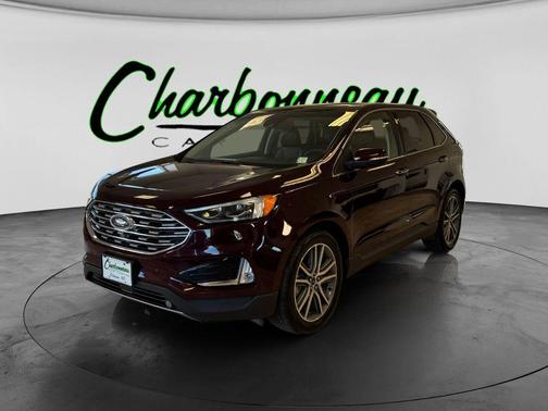 Burgundy 2019 Ford Edge Titanium