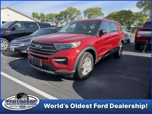 Red Metallic 2023 Ford Explorer XLT