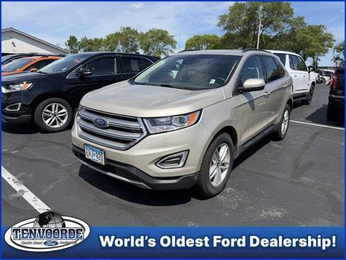 White Gold Metallic 2018 Ford Edge SEL