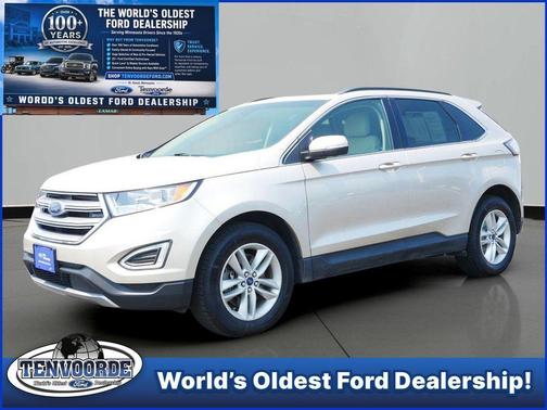 White Gold Metallic 2018 Ford Edge SEL