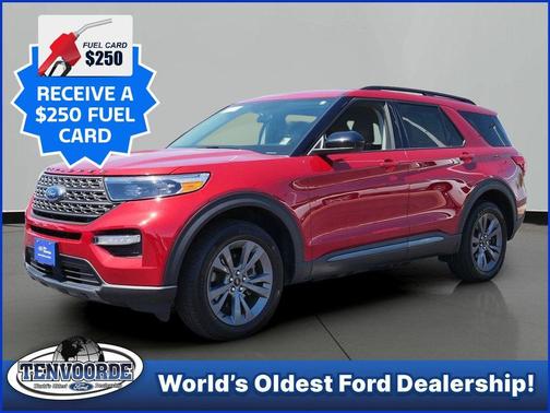 Red Metallic 2024 Ford Explorer XLT