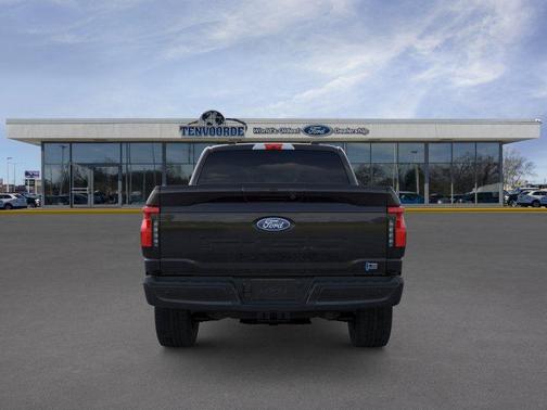 Agate Black Metallic 2025 Ford F-150 Lightning Flash