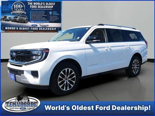 Oxford White 2025 Ford Expedition Max Platinum