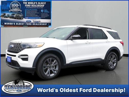 White Metallic 2023 Ford Explorer XLT