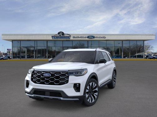 Star White 2026 Ford Explorer Platinum