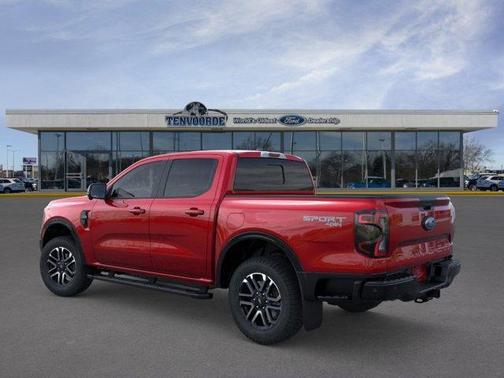 Ruby Red Metallic Tinted Clearcoat 2025 Ford Ranger Lariat