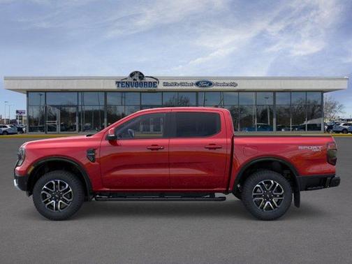 Ruby Red Metallic Tinted Clearcoat 2025 Ford Ranger Lariat