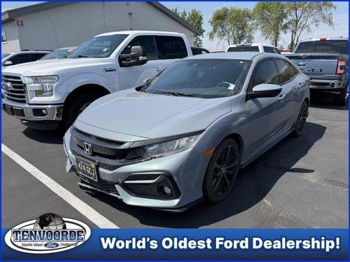 Blue 2021 Honda Civic Sport