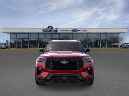 Rapid Red Metallic Tinted Clearcoat 2026 Ford Explorer ST-Line