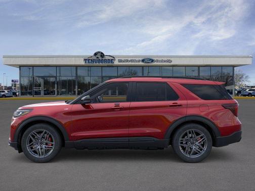 Rapid Red Metallic Tinted Clearcoat 2026 Ford Explorer ST-Line