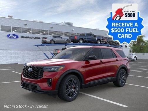 Rapid Red Metallic Tinted Clearcoat 2026 Ford Explorer ST-Line